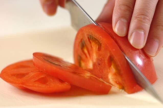 さっぱり！トマトと冷しゃぶのうどんの作り方の手順3