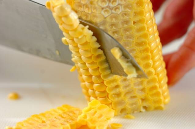 コーンと枝豆のサラダの作り方の手順1