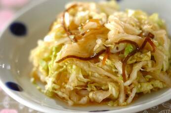 白菜の麺つゆ浅漬け