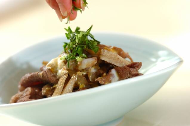 牛ゴボウの卵とじの作り方の手順4