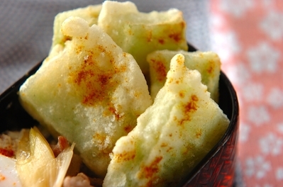 ブロッコリーの茎天ぷら 副菜 レシピ 作り方 E レシピ 料理のプロが作る簡単レシピ