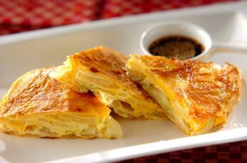 セロリと玉ネギのふわふわチーズ焼き