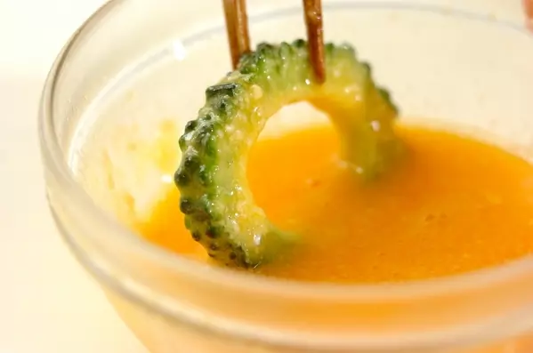 ゴーヤのピカタの作り方2