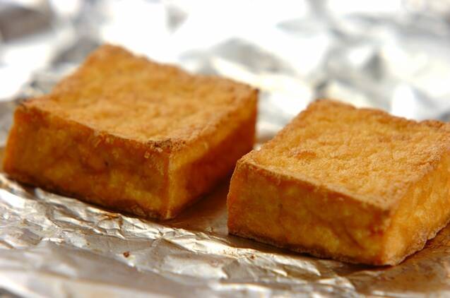 厚揚げのユズコショウあんかけの作り方の手順2