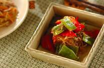 モロッコインゲンとしらたきの炒め煮