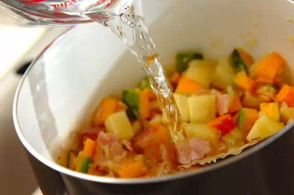 具だくさんミネストローネの作り方2