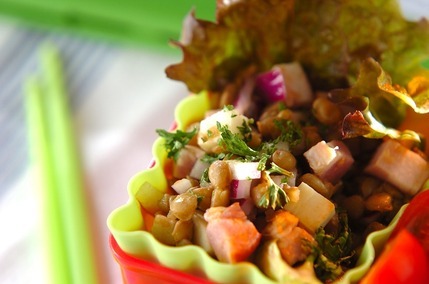 レンズ豆のサラダ