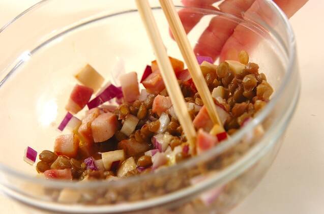 レンズ豆のサラダの作り方の手順3