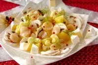 クリスマスに！ホタテのホワイトサラダ