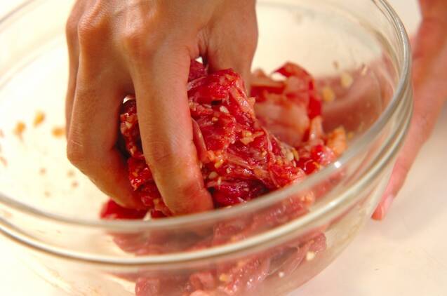 牛ロースの串焼きの作り方の手順2