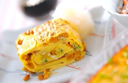 納豆入り卵焼き