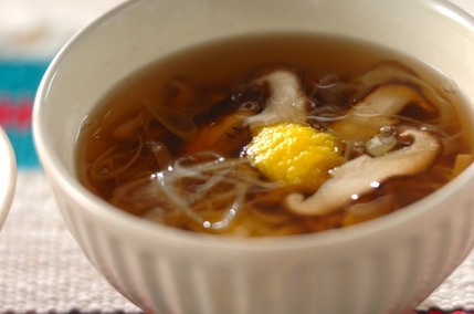 シイタケのお吸い物
