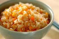 ニンジンの炊き込みご飯