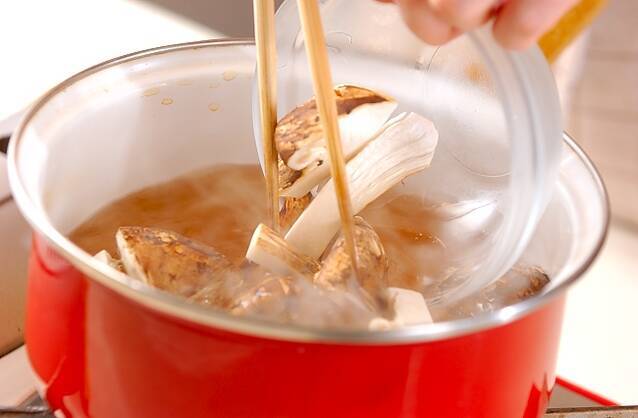 松茸のお吸い物の作り方の手順6