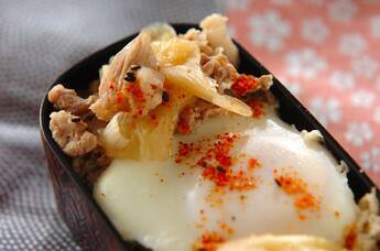 豚肉と白ネギの麺つゆ煮