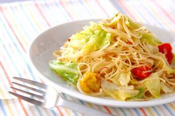 春キャベツのパスタ