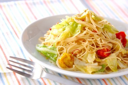 春キャベツのパスタ