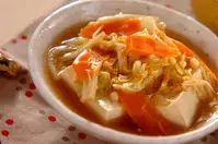 豆腐のたっぷり野菜あんかけ
