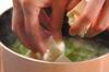 ネギと豆腐のショウガスープの作り方の手順2
