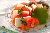 大葉の和風カプレーゼ