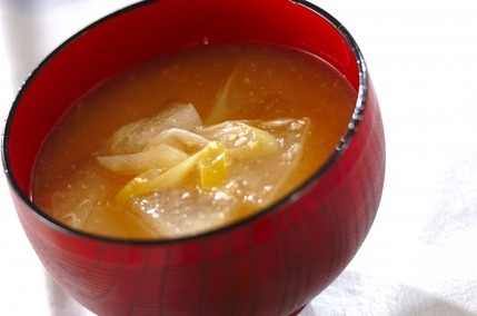 冬瓜とネギのみそ汁