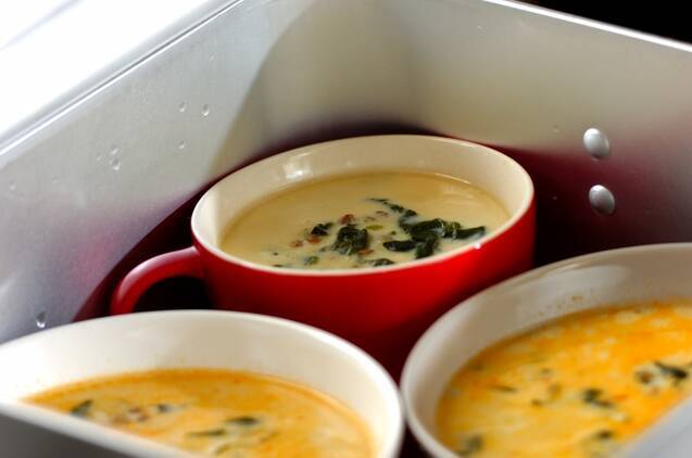 野菜たっぷり取り分け茶碗蒸しの作り方の手順9