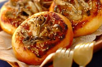 キノコのマヨみそブレッド