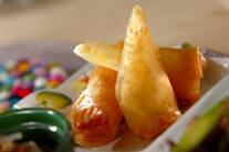 エノキとチーズの春巻き