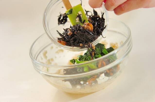 ホウレン草の和え物の作り方の手順3