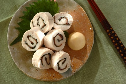 ささ身の梅しそ巻き