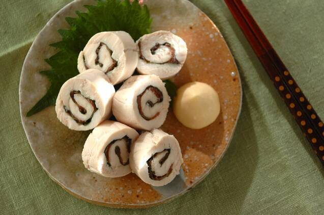 ささ身の梅しそ巻き