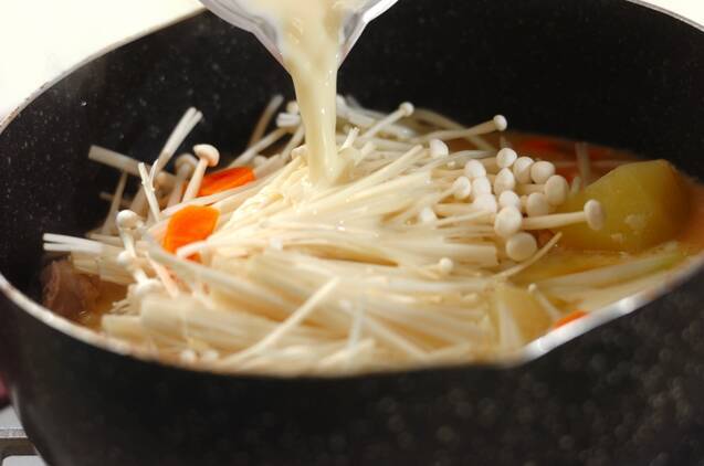 豆乳粕汁の作り方の手順3