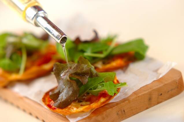 ミニサラダピザの作り方の手順3