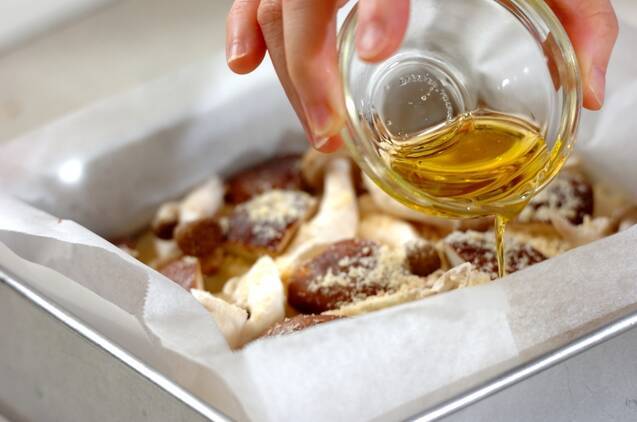 キノコのフォカッチャの作り方の手順9