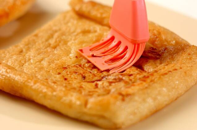 チーズ入り焼き油揚げの作り方の手順2