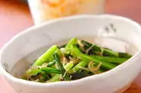 カブの葉の炒め物