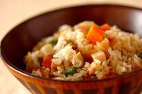 焼豚入り炊き込みご飯