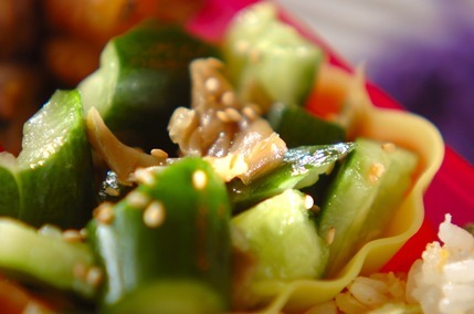 キュウリとザーサイの和え物