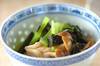 小松菜とシメジののり和えの作り方の手順