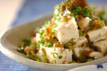 豆腐のザーサイ和え