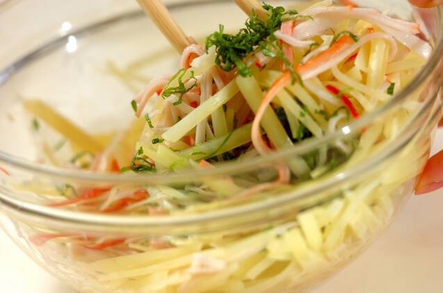 シャキシャキジャガイモサラダの作り方の手順4