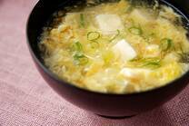 豆腐入りかきたま汁
