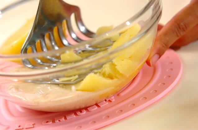 レンジでエッグスラットの作り方の手順3