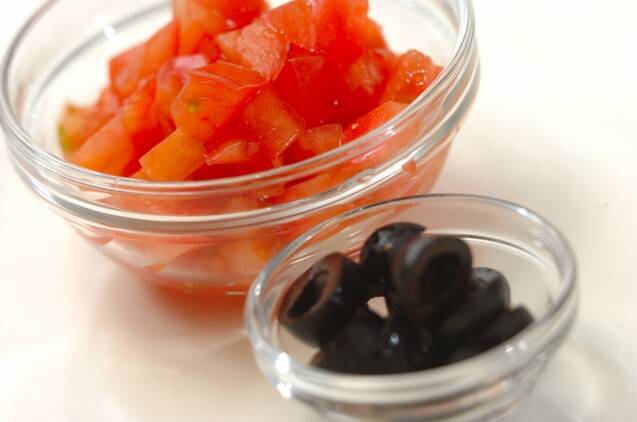 カジキのソテーフレッシュトマトソースの作り方の手順2