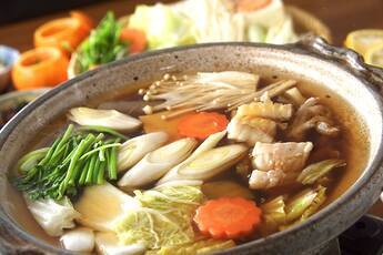 しょう油仕立てのあったかアンコウ鍋