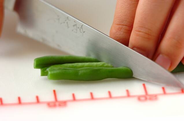 インゲンとヒジキの白和えの作り方の手順3