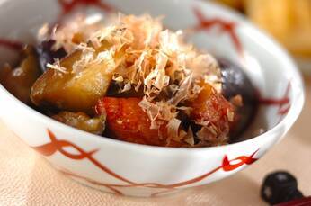 ナスとさつま揚げの煮物