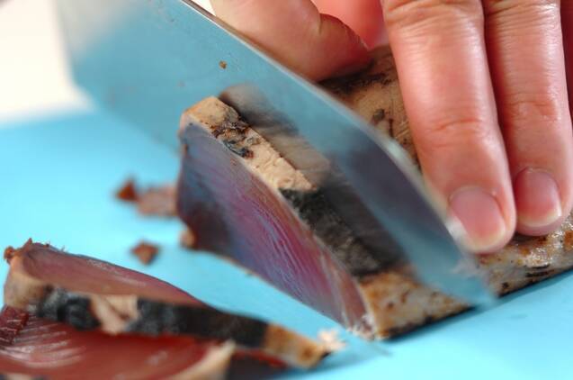 カツオのマリネの作り方の手順1