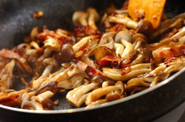 作り置き！麺つゆで和風キノコスパゲティーの作り方の手順7