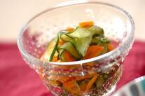 キュウリのゴマ酢和え